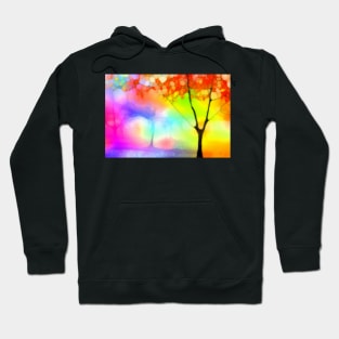 Whimsical rainbow magical tree Hoodie